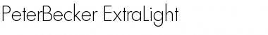 Download PeterBecker-ExtraLight Font