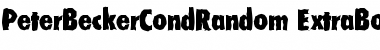Download PeterBeckerCondRandom-ExtraBol Font