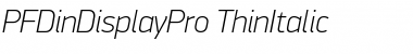 Download PF DinDisplay Pro Font