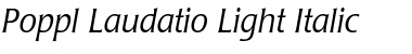 Poppl-Laudatio Italic Font