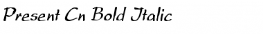Download Present Cn Bold Italic Font