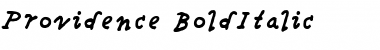 Providence Bold Italic Font