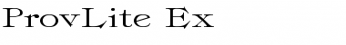 ProvLite Ex Regular Font