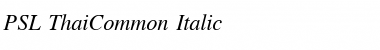 Download PSL-ThaiCommon Font