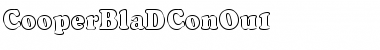 CooperBlaDConOu1 Regular Font