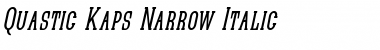 Download Quastic Kaps Narrow Font