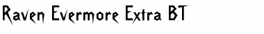 Download Raven Evermore Extra BT Font