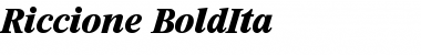 Download Riccione-BoldIta Font