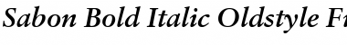 Sabon RomanOsF Bold Italic