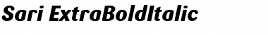 Sari ExtraBold Italic