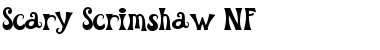 Scary Scrimshaw NF Regular Font