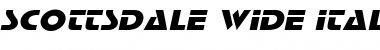 Scottsdale Wide Italic Font