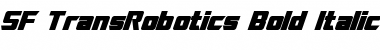 SF TransRobotics Bold Italic Font