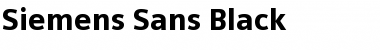 Siemens Sans Black Regular Font
