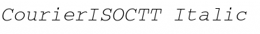 CourierISOCTT Italic Font