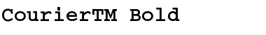CourierTM Bold Font