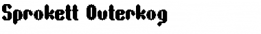 Download Sprokett Outerkog Font