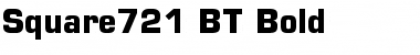 Square721 BT Bold Font