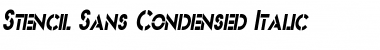 Stencil SansCondensed Font