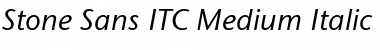Download Stone Sans ITC Medium Font