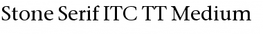 Download Stone Serif ITC TT Font
