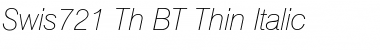 Swis721 Th BT Thin Italic