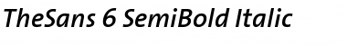 TheSans SemiBold Italic Font