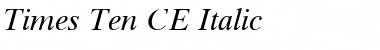 Times Ten CE Roman Italic Font