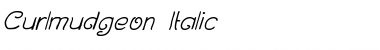Curlmudgeon Italic Regular Font