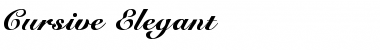 Download Cursive Elegant Font