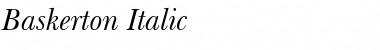 Baskerton Italic Font