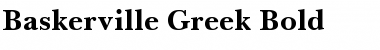BaskervilleGreek Upright Bold Font