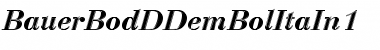 BauerBodDDemBolItaIn1 Regular Font