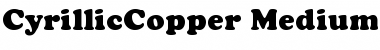 CyrillicCopper Medium Font
