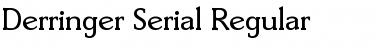 Derringer-Serial Regular Font