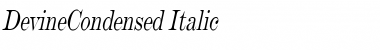 DevineCondensed Italic Font
