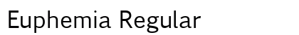 Euphemia Regular Font Euphemia Regular Font Preview