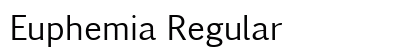 Euphemia Regular Font Euphemia Regular Font Preview