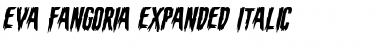 Download Eva Fangoria Expanded Italic Font
