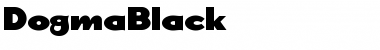 DogmaBlack Regular Font