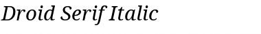Droid Serif Italic