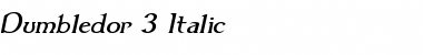 Download Dumbledor 3 Italic Font