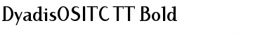 DyadisOSITC TT Bold Font