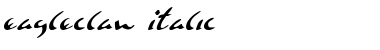 Eagleclaw Italic Font