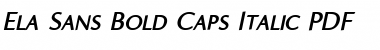 Download Ela Sans Bold Caps Font