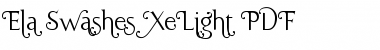 Download Ela Swashes XeLight Font