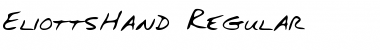 EliottsHand Regular Font