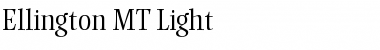 Ellington MT Light Regular Font