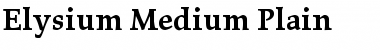 Elysium Medium Regular Font