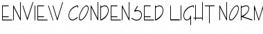 Enview Condensed Light Font